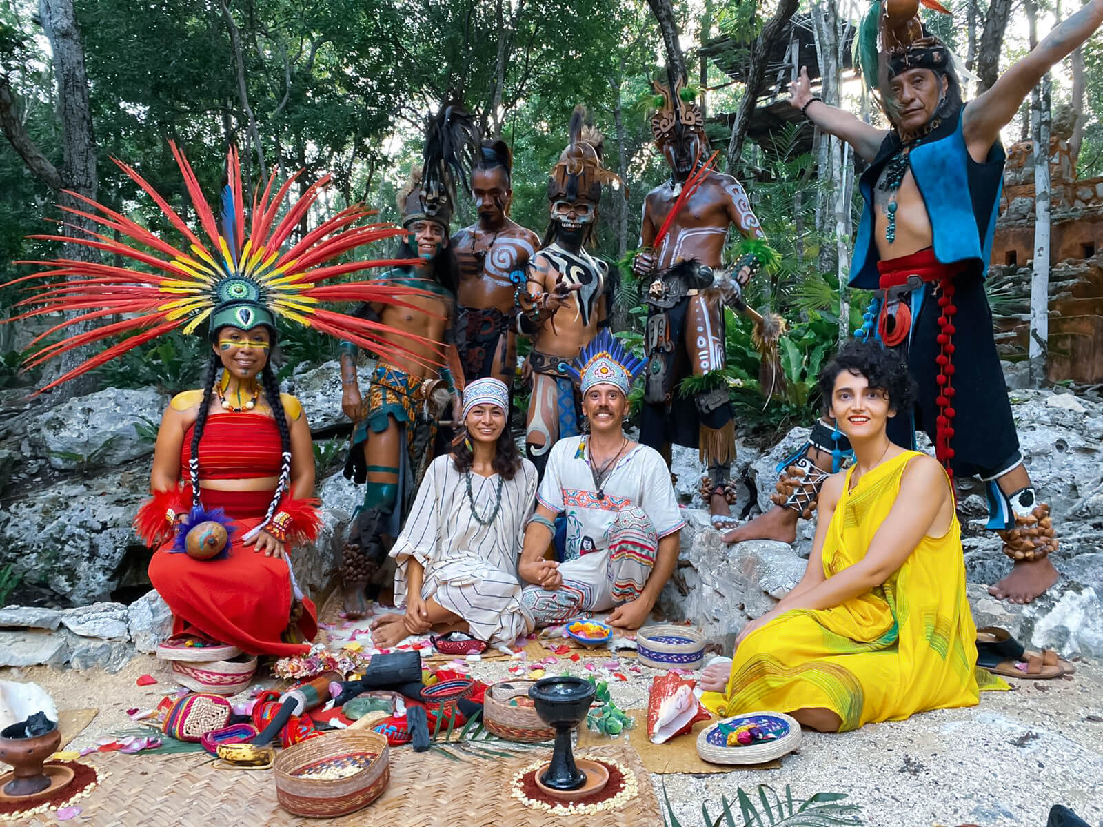 mayan-wedding-templo-del-tigre-sacred-union Sacred Mayan wedding ceremony with indigenous elder, symbolizing spiritual union and cultural reverence at Templo del Tigre.