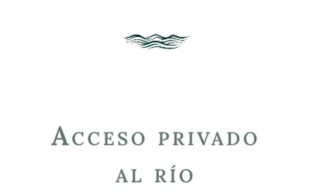 Icono de acceso privado al río en Templo del Tigre.